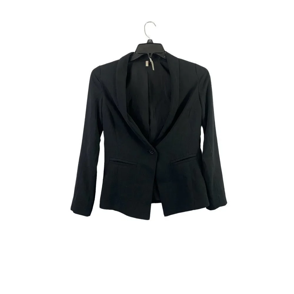Frenchi Women's Black Lightweight Blazer